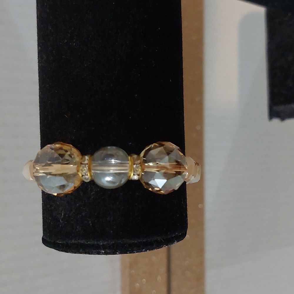 Handmade Elastic Tan Bracelet